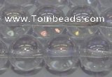 CCC402 15.5 inches 8mm round AB-color white crystal beads