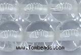 CCC638 15 inches 10mm round white crystal beads, 2mm hole