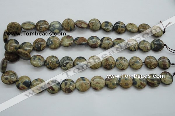 CCD03 15.5 inches 16mm flat round cordierite beads wholesale