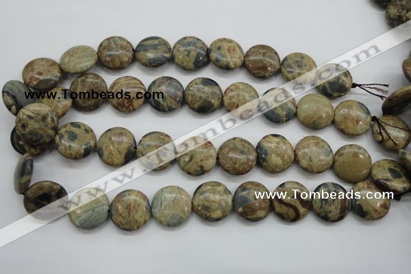 CCD04 15.5 inches 20mm flat round cordierite beads wholesale