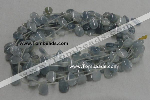 CCE07 16 inches 13*18mm flat teardrop celestite gemstone beads