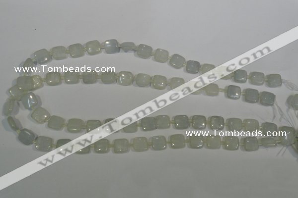 CCE16 15.5 inches 10*10mm square natural celestite gemstone beads