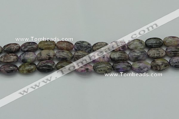 CCG103 15.5 inches 13*18mm oval charoite gemstone beads