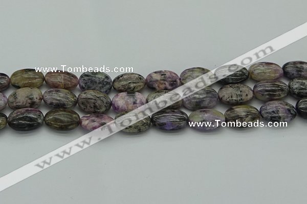 CCG104 15.5 inches 15*20mm oval charoite gemstone beads