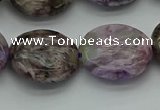 CCG105 15.5 inches 18*20mm oval charoite gemstone beads