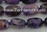 CCG111 15.5 inches 10*14mm drum charoite gemstone beads