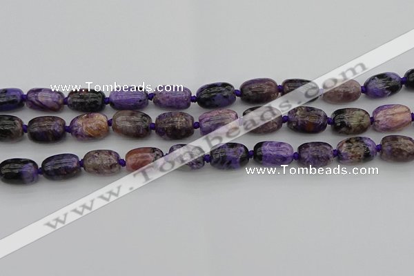 CCG112 15.5 inches 12*16mm drum charoite gemstone beads