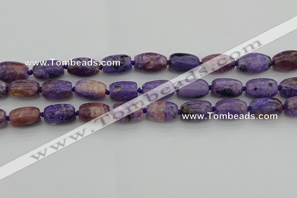 CCG113 15.5 inches 13*18mm drum charoite gemstone beads