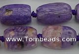 CCG114 15.5 inches 15*20mm drum charoite gemstone beads