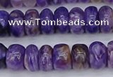 CCG117 15.5 inches 5*9mm rondelle charoite gemstone beads