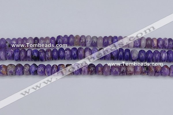 CCG117 15.5 inches 5*9mm rondelle charoite gemstone beads