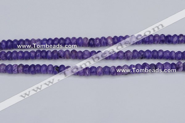 CCG121 15.5 inches 4*7mm rondelle charoite gemstone beads