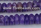 CCG122 15.5 inches 5*9mm rondelle charoite gemstone beads