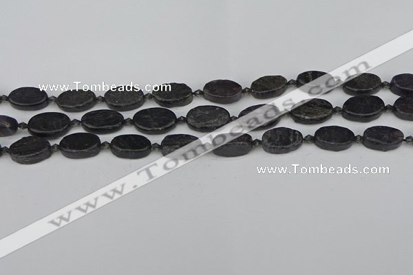 CCG126 15.5 inches 8*12mm oval charoite gemstone beads