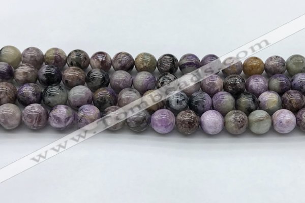 CCG133 15.5 inches 8mm round natural charoite gemstone beads