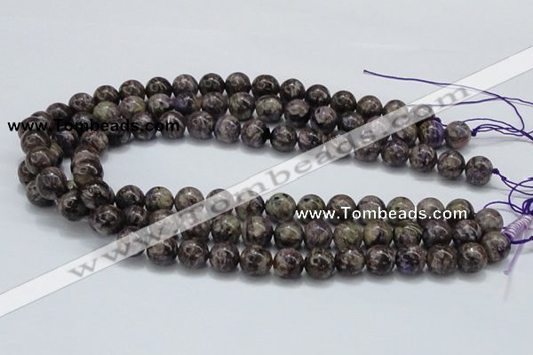 CCG22 15.5 inches 12mm round natural charoite gemstone beads