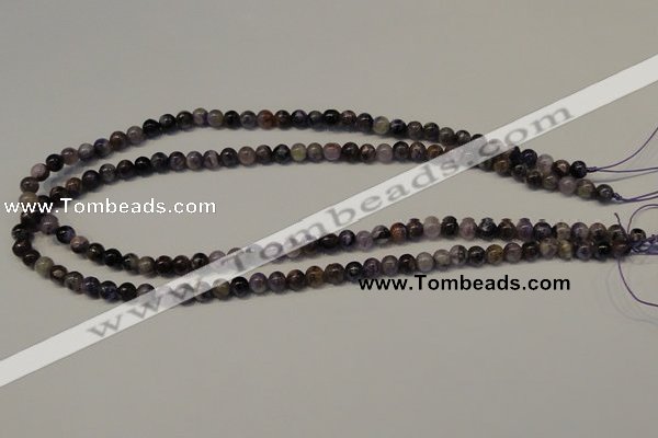 CCG25 15.5 inches 6mm round natural charoite gemstone beads