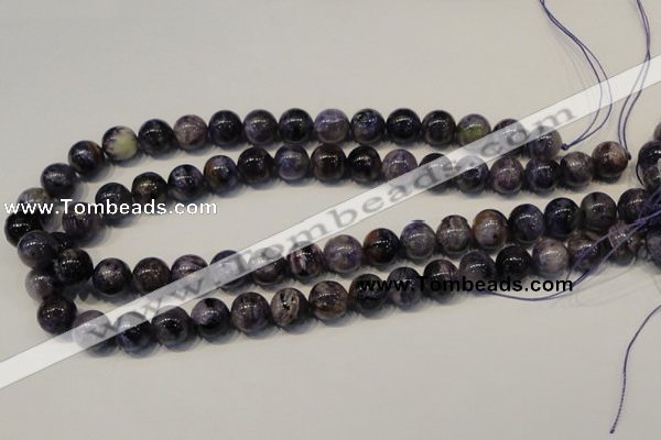 CCG28 15.5 inches 12mm round natural charoite gemstone beads