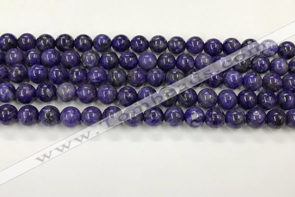 CCG310 15.5 inches 6mm round dyed charoite beads wholesale