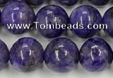 CCG311 15.5 inches 8mm round dyed charoite beads wholesale