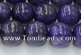 CCG316 15.5 inches 8mm round dyed charoite gemstone beads