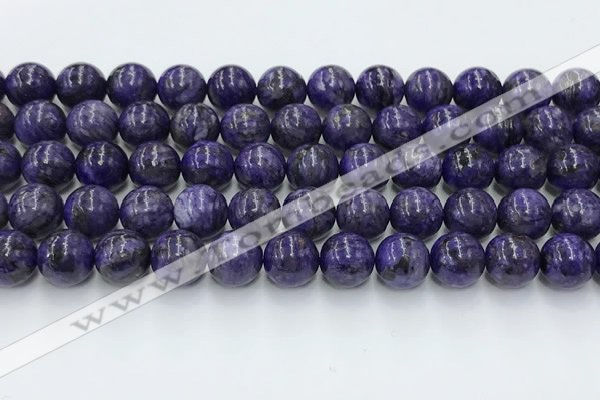 CCG317 15.5 inches 10mm round dyed charoite gemstone beads