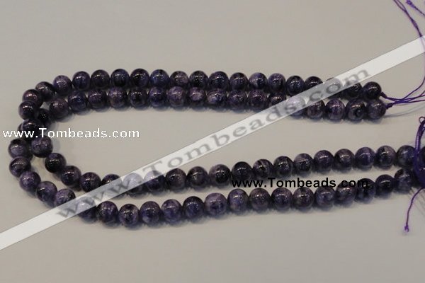 CCG32 15.5 inches 10mm round natural charoite gemstone beads