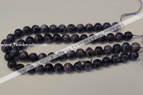 CCG34 15.5 inches 14mm round natural charoite gemstone beads