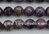 CCG53 15.5 inches 10mm faceted round natural charoite beads