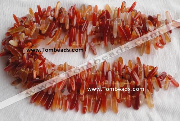 CCH07 16 inches red onyx chips gemstone beads wholesale