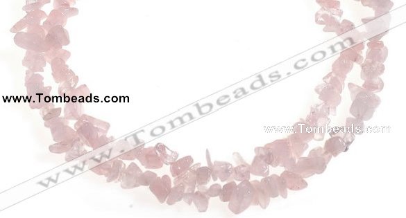 CCH09 32 inches rose quartz chips gemstone beads wholesale