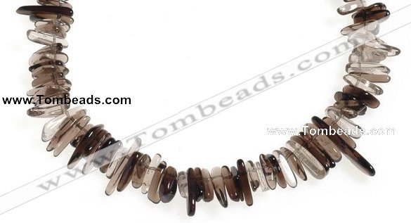 CCH15 16 inches smoky quartz chips gemstone beads wholesale