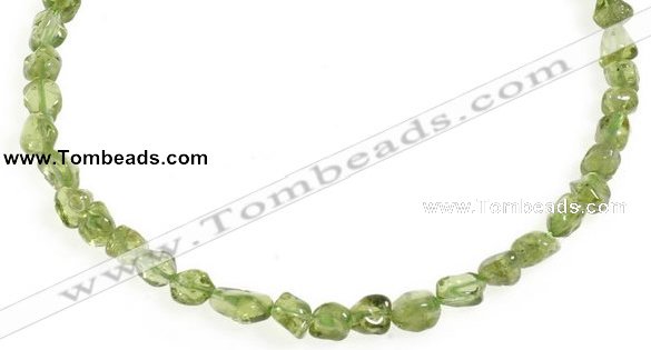 CCH17 16 inches green peridot chips gemstone beads wholesale