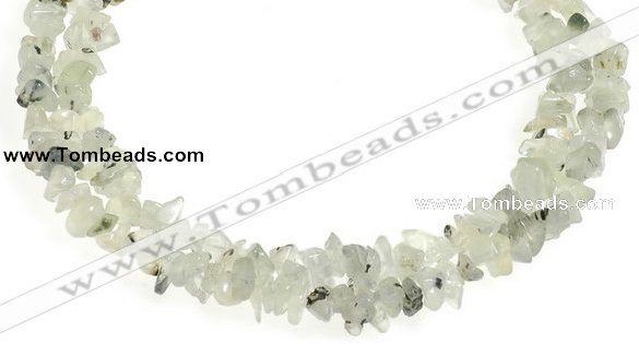 CCH18 35 inches light green garnet chip gemstone beads wholesale