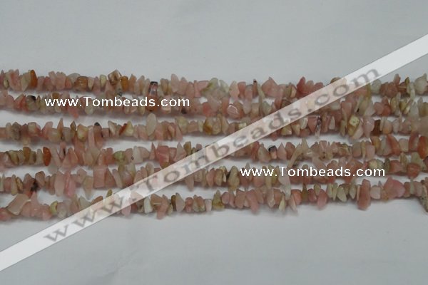 CCH202 34 inches 3*5mm pink opal chips gemstone beads wholesale