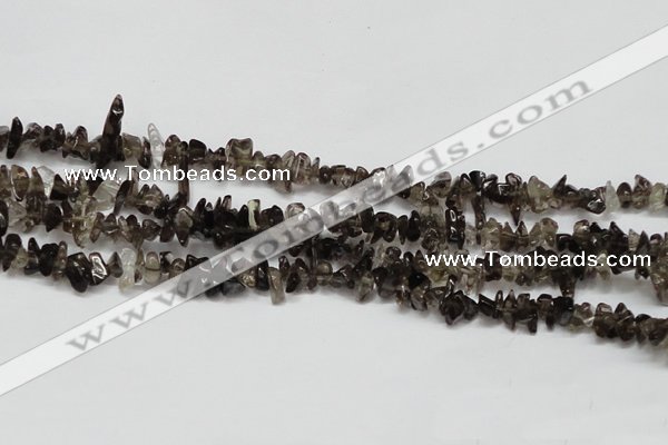 CCH208 34 inches 3*5mm smoky quartz chips gemstone beads wholesale