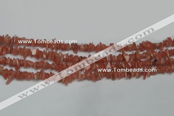 CCH209 16 inches 3*5mm rhodochrosite chips gemstone beads wholesale