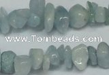 CCH215 34 inches 5*8mm aquamarine chips gemstone beads wholesale