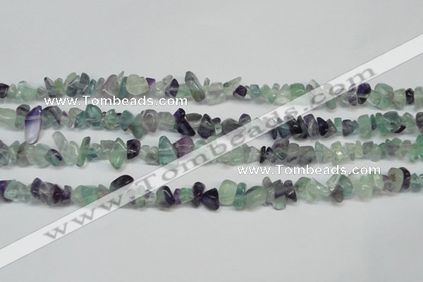 CCH216 34 inches 5*8mm fluorite chips gemstone beads wholesale