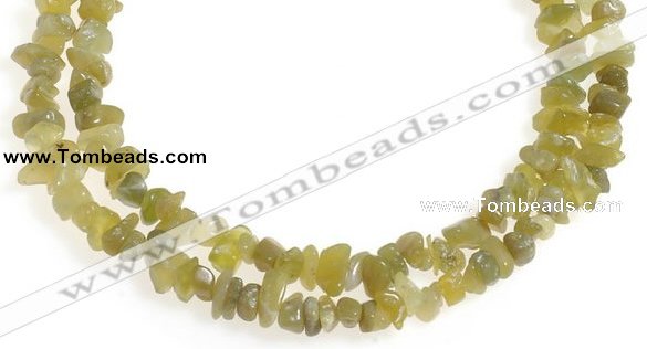 CCH23 35 inches Korea jade chips gemstone beads wholesale