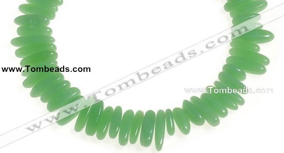 CCH24 16 inches green jade chips gemstone beads wholesale