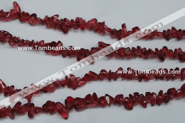 CCH251 34 inches 5*8mm synthetic crystal chips beads wholesale