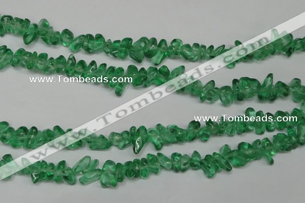 CCH253 34 inches 5*8mm synthetic crystal chips beads wholesale