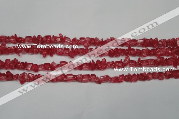 CCH262 34 inches 4*6mm synthetic crack crystal chips beads wholesale