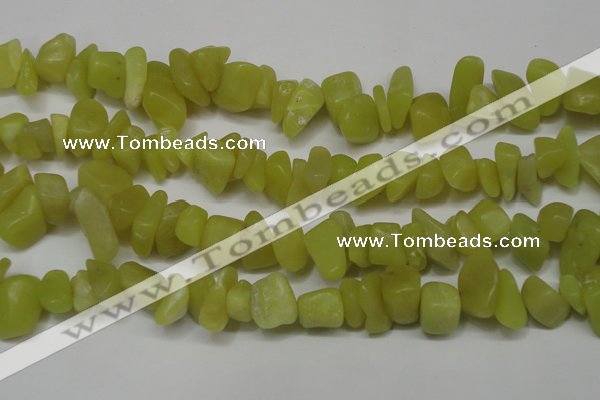 CCH273 34 inches 8*12mm olive jade chips gemstone beads wholesale