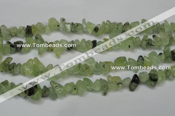 CCH293 34 inches 8*12mm green rutilated quartz chips beads wholesale