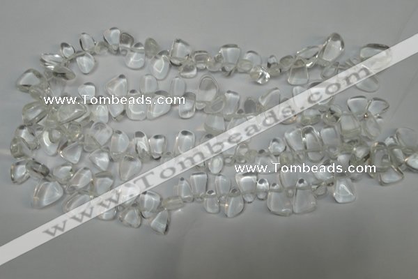 CCH310 15.5 inches 10*15mm white crystal chips gemstone beads wholesale