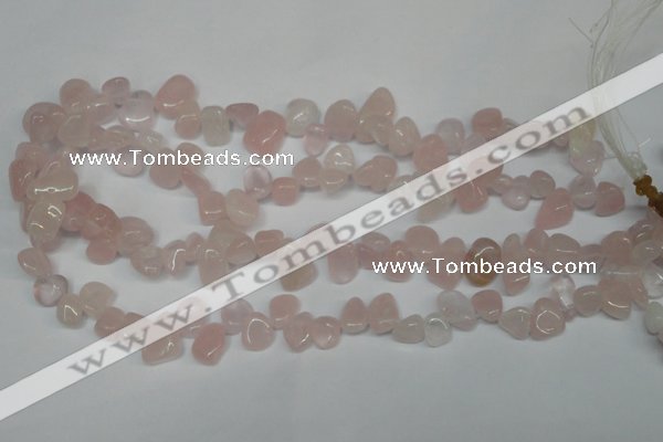 CCH311 15.5 inches 10*15mm rose quartz chips gemstone beads wholesale