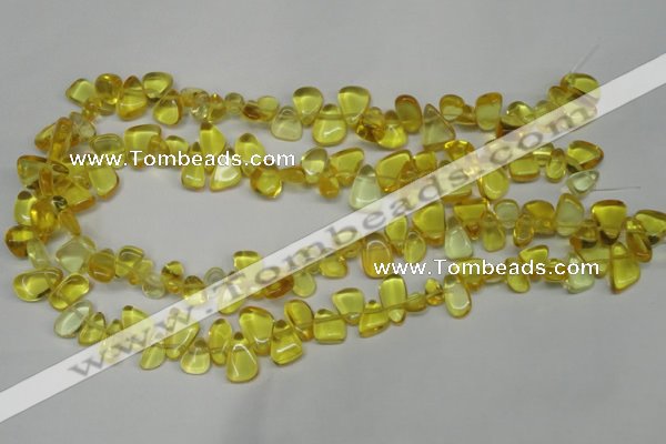 CCH313 15.5 inches 10*15mm synthetic citrine chips beads wholesale