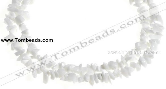 CCH32 35 inches white stone chips gemstone beads wholesale